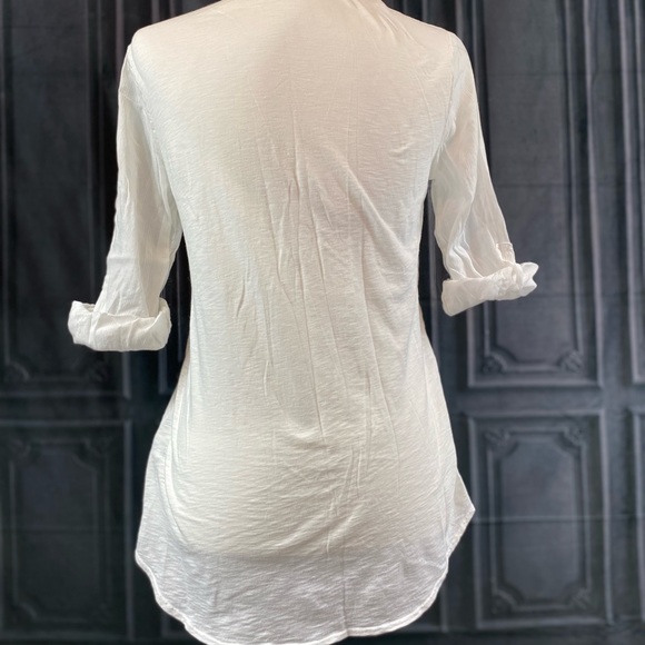 Anthropologie Splendid by Tracy Reese White Tunic Blouse - M - Picture 5 of 6